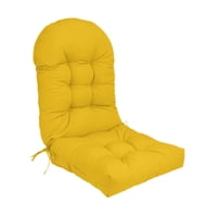 Magideal - Sillón De Asiento Al Aire Libre Cojín Chaise Colchón De Marginés De Jardín Impermeable Balcón Interior Sala De Estar De Almohadilla Para Almohadillas Amarillo