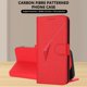 thumbnail image 4 of Funda Cartera Fibra de Carbono para Motorola MOTO G45 con Soporte y Cierre Magnético Rojo, 4 of 6