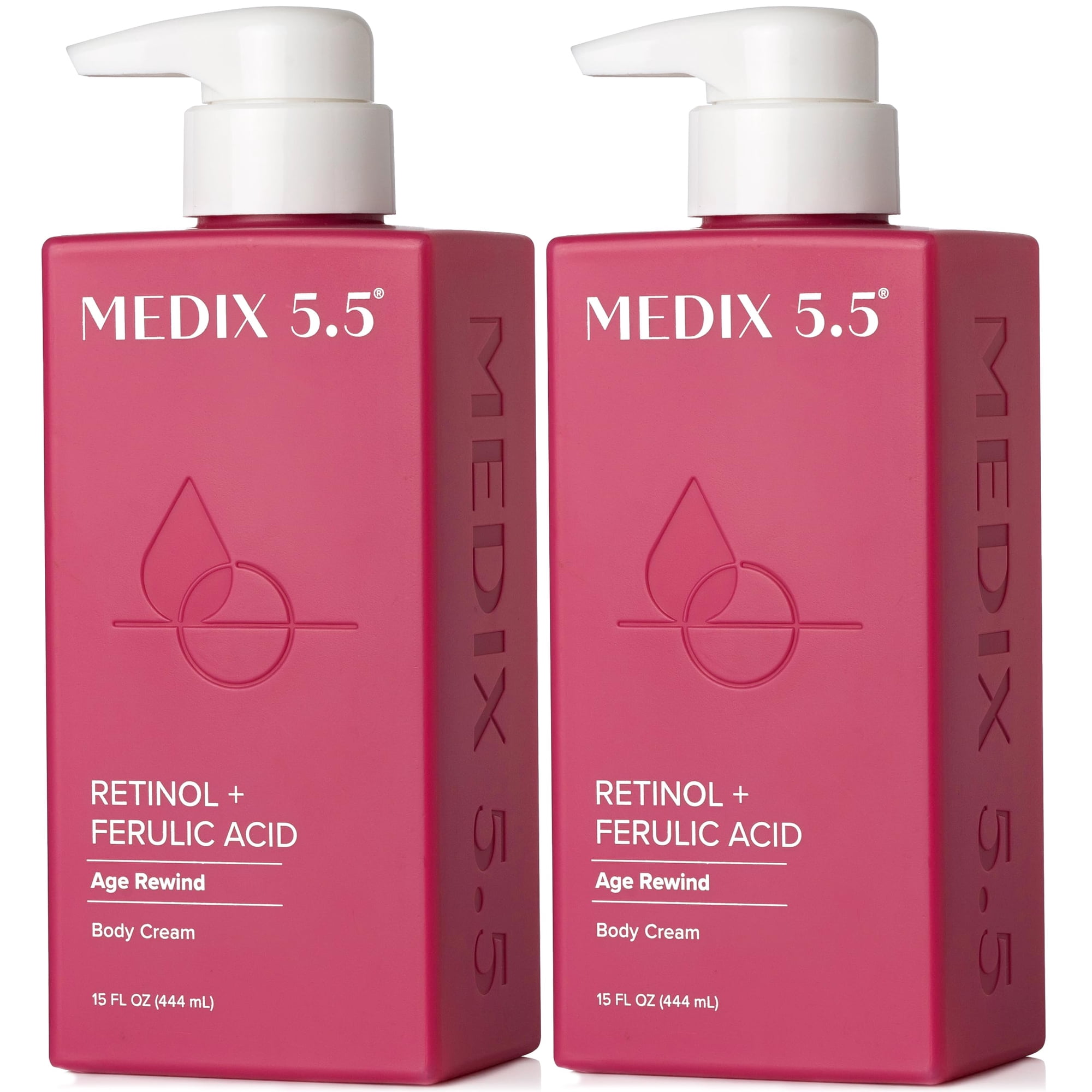 Loción Corporal Medix 5.5, Crema Hidratante Reafirmante Con Retinol, 450 Ml, Paquete De 2