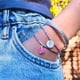 thumbnail image 2 of Pulsera Miyuki con Corazón Magenta: un detalle que habla el lenguaje del amor, 2 of 3