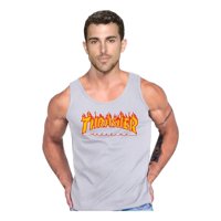 Persodesign - Polera Thrasher Magazine Gimnasio Musculosa Tank Gym Talla S Gris Hombre