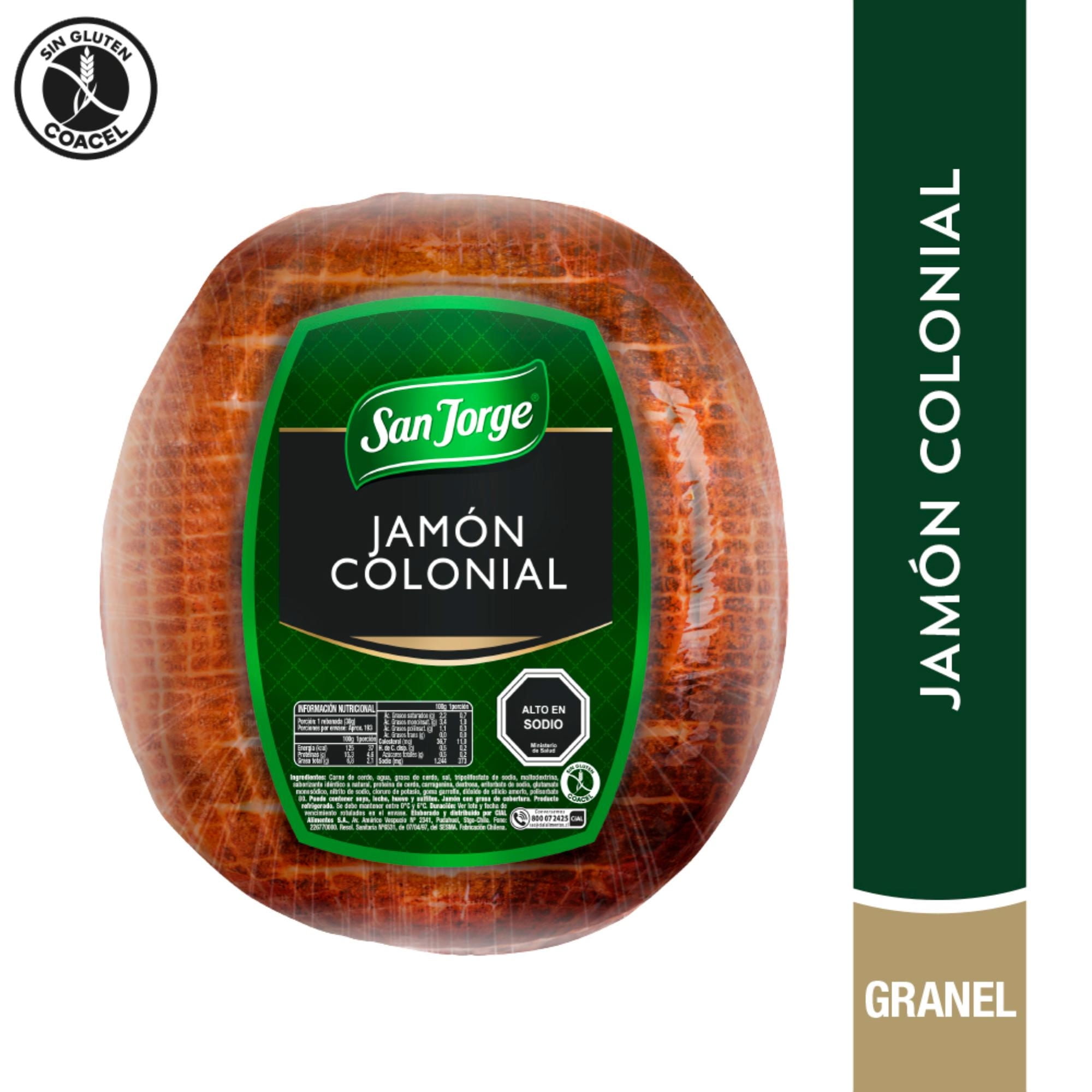 Jamón Colonial Granel 250 g San Jorge
