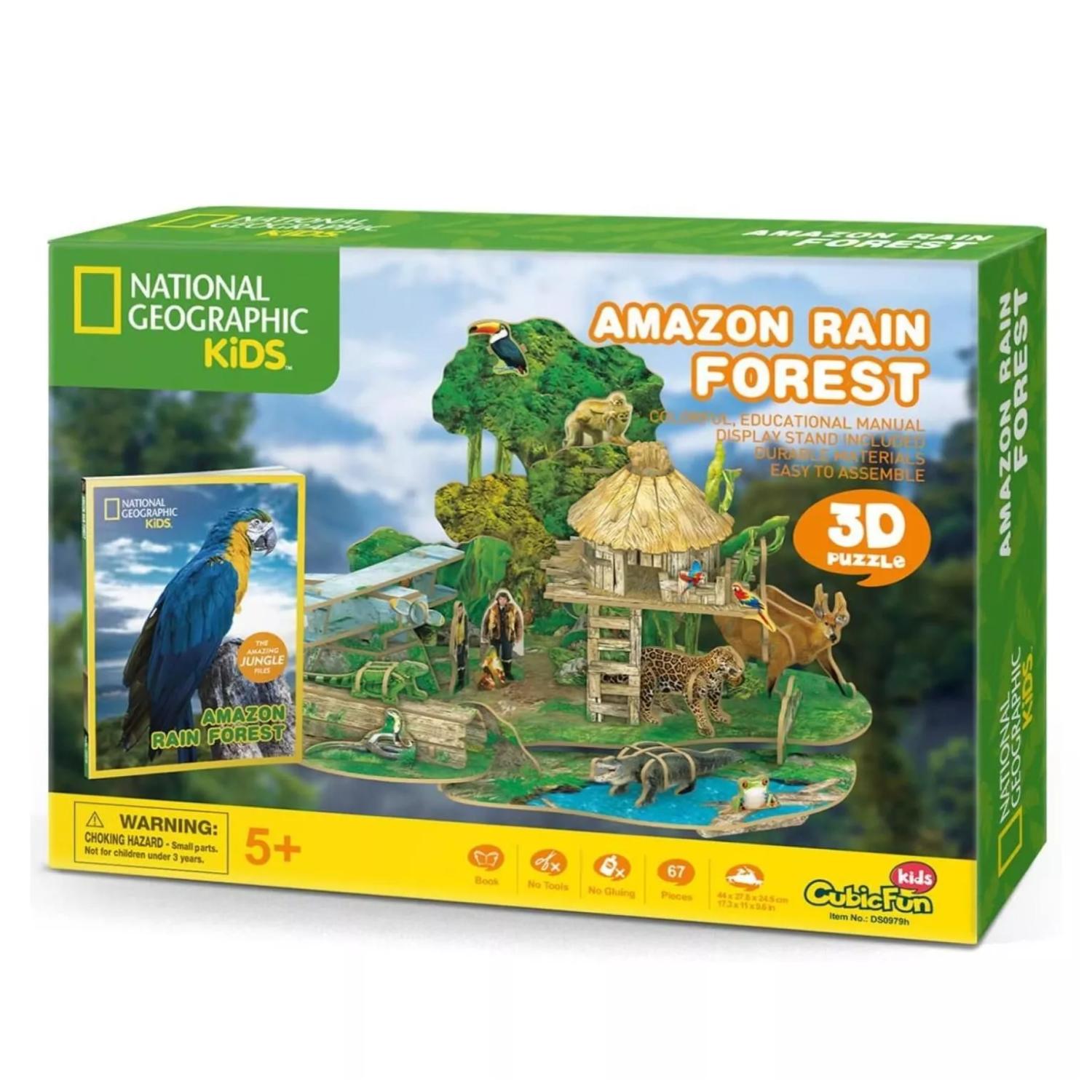 Genérico - Juguete Puzzle Armable 3D Selva Bosque 63 Piezas