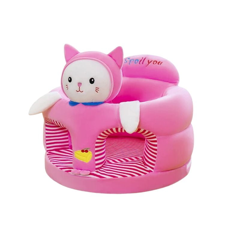 Crusec - Asiento De Bebé Acolchado De Peluche Seguridad Anticaida - Rosa