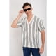 thumbnail image 1 of Camisa Hombre Hilo Algodon Verano Diseño Lineas Calidad Premium 7225, 1 of 4