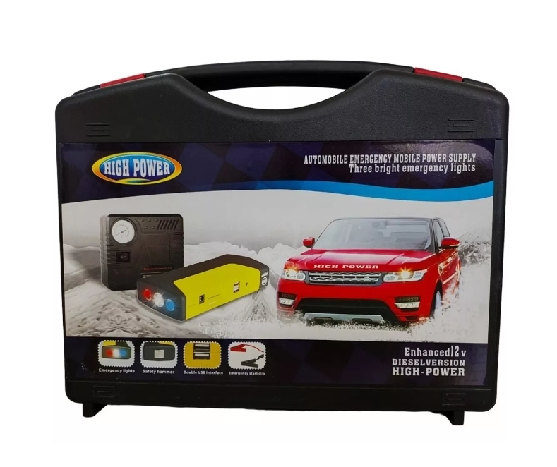 Genérico - Iniciador Arrancador Baterias Carro Moto Compresor Kit 12V