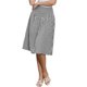 thumbnail image 1 of INSPIRE CHIC Falda de Cuadros para Mujer Verano Retro Cintura Alta Largo por Debajo de la Rodilla Faldas Acampanadas XL Negro, 1 of 6