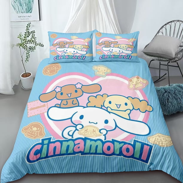 Duvet Cover Sanrio Kuromi Cinnamon Cartoon Style Quilt Cover Bedding Set Home Decoration for Children Holiday GiftsBed Sheets