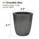 thumbnail image 2 of Crisol Nelyrho de 4,5 kg con vertedor de grafito, 2 of 9
