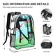thumbnail image 3 of Lale Ki LoluMochila transparente temática, resistente y duradera, bolsa see-through para trabajo, deporte, universidad y viaje, 31 × 43 cm, 3 of 6
