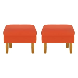 Bodevir - Set Pouf Sky 1C Felpa 04 Naranjo