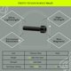 thumbnail image 4 of Tornillos TIRYTU M6x25 de titanio con cabeza hexagonal, 4 uds, negro, 4 of 7