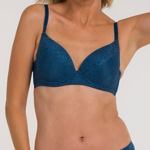 Sosten Jacquard Copa Preformada Flores Mujer 4481-2