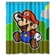 thumbnail image 1 of Cortina de ducha de Super Mario Bros., juego de cortina de baño con ganchos, tamaño 60 x 72 pulgadas, 1 of 3