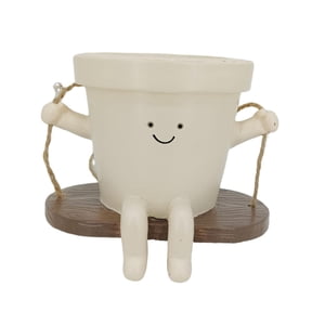 Ioensy - Macetero Colgante, Macetero Oscilante, Macetero De Resina Para Plantas De Exterior, Plantas De Interior