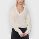 thumbnail image 3 of Sweater Mujer Cuello V Ecru Corona, 3 of 5