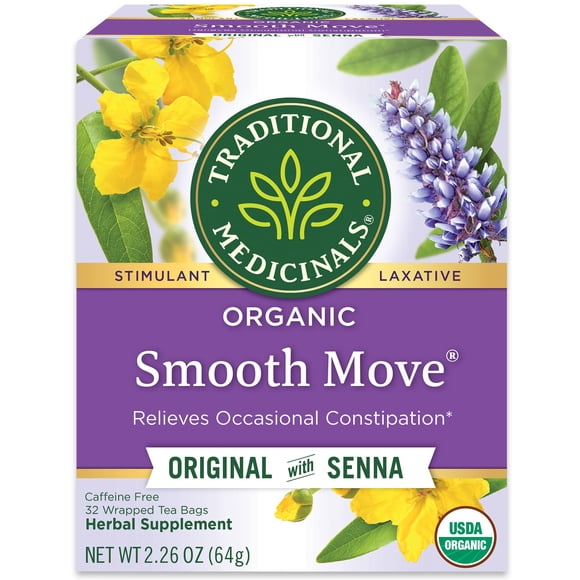 Tea Traditional Medicinals Organic Smooth Move 32 bolsitas de té