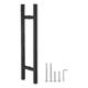 thumbnail image 1 of Jaladera tipo H inox 100 cm puerta de cristal, negro #1, 1 of 3