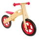 thumbnail image 1 of Bicicleta de equilibrio aprendizaje de madera rojo, 1 of 3