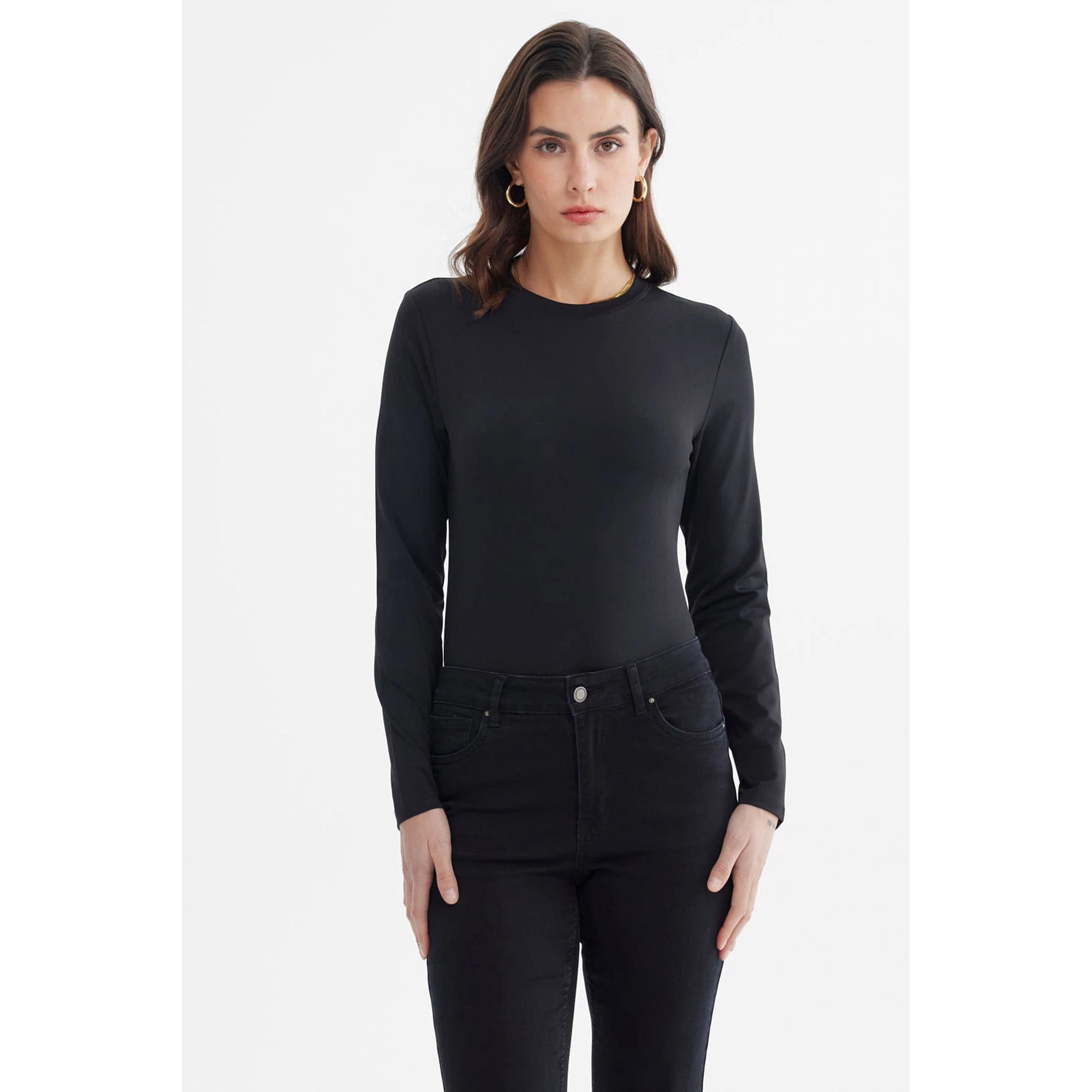 Fashionspark - Polera Mujer Wide Leg Negro