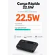 thumbnail image 5 of Power Bank Bateria Externa Cargador Portatil Para Celular Para iPhone Samsung Xiaomi 20000 Mah 22.5w Rapida Usams Cd265 Negro, 5 of 8