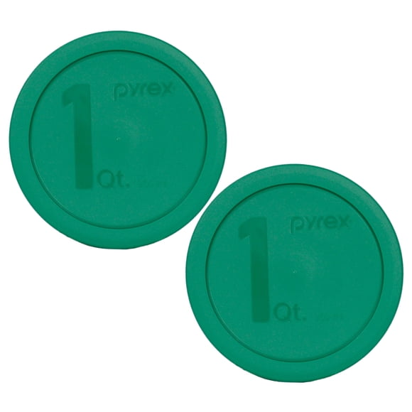 Tapas verdes de repuesto para tazones Pyrex 322‑PC de 1 cuarto (paquete de 2)