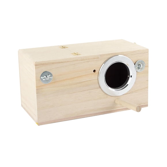 Nido De Loros De Madera Caja De Cría De Pájaros Casa De Incubación De Loros Con Percha Durable M Apertura Derecha