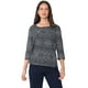 thumbnail image 1 of Polera Mujer Manga 3/4 Negro Focal Print Corona, 1 of 5