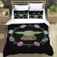 thumbnail image 1 of x625 Bed SheetsYoda Pattern ed Comforter Set with Pillowcases Soft and Comfortable Polyester Bedding Sets Full Size Bedding Sets 3-Piece Bedding Set (1 Duvet Cover + 2 Pillow Shams) nj625, 1 of 5