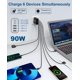 thumbnail image 2 of Cargador USB RUMIXI 90W 6 puertos USB‑C GaN de carga rápida, 2 of 7
