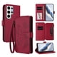 thumbnail image 1 of Funda Cartera Mariposa para [Samsung Galaxy S24 Ultra] con Soporte y Cremallera Rojo, 1 of 6