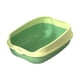 thumbnail image 5 of Caja De Arena Para Gatos Resistente A Las Manchas, Grande, Semicerrada, Con Parte Superior Abierta, Color Amarillo Y Verde, 5 of 5