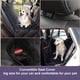 thumbnail image 5 of Funda protectora para asiento de coche para perros con solapas laterales contra arañazos, con ventana de malla y bolsillo de almacenamiento, funda para asiento trasero de coche, SUV o camioneta con ci, 5 of 7