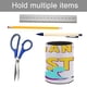 thumbnail image 5 of DJ Raphi-theme Cylinder Pen Holder Pencil Organizer with Flannel Lining PVC Leather Material Cardboard Base for study work 10*8CM, 5 of 6