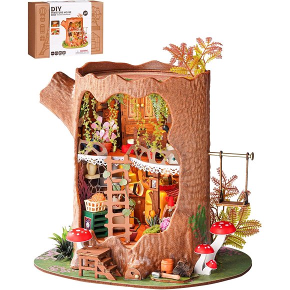 Kit Casa Miniatura DIY Rolife RLDG179 de 275 Piezas de Madera