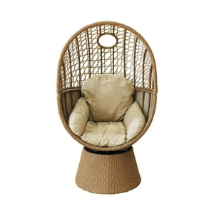 Igpro - Poltrona Giratoria De Ratán 88Cm X 151Cm