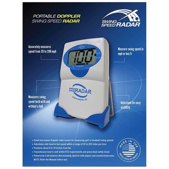 Medidor de velocidad de swing de golf Swing Speed Radar Doppler