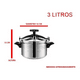 thumbnail image 3 of Olla A Presión De 3 Litros Color Gris, 3 of 3