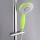 thumbnail image 3 of Soporte para cabezal de ducha ABS cromado con clip para barra de ducha, soporte para ducha de mano con rotación de 360° para baño, ovalado, S 8XV6OOOLVB, 3 of 5