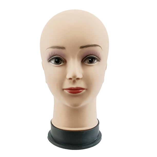 Cosmetología calva de cabeza femenina, profesional, para hacer entrenamiento de pelucas, exhibición de sombreros, práctica de masaje de exhibición de Piel
