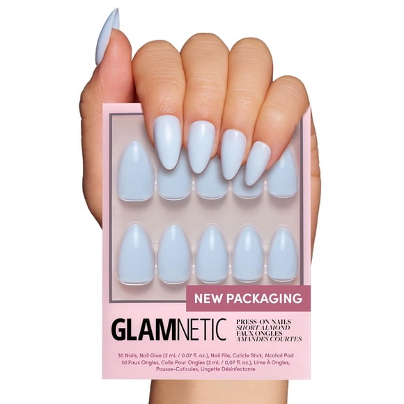 Pantalón corto Glamnetic Blueberry Milk de Press-On Nails, azul claro