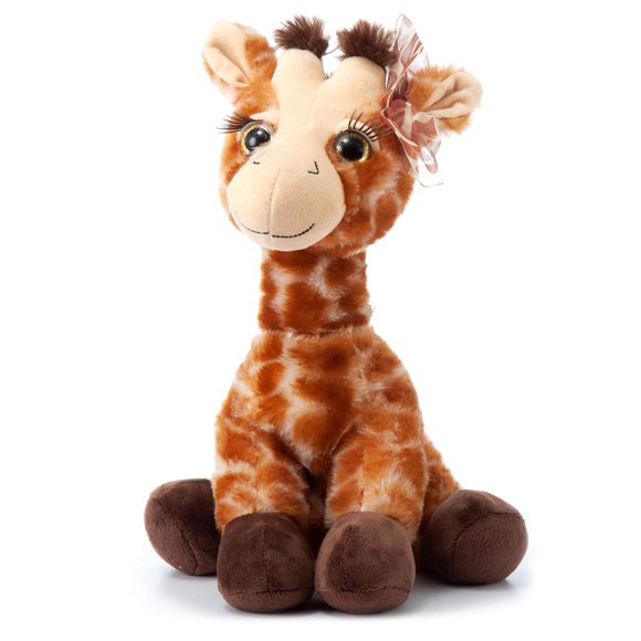 Peluche con forma de jirafa Lash'z de The Petting Zoo, 30 cm