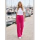 thumbnail image 4 of Pantalón Mujer Flare Pierna Ancha Cintura Elasticada Fucsia, 4 of 8