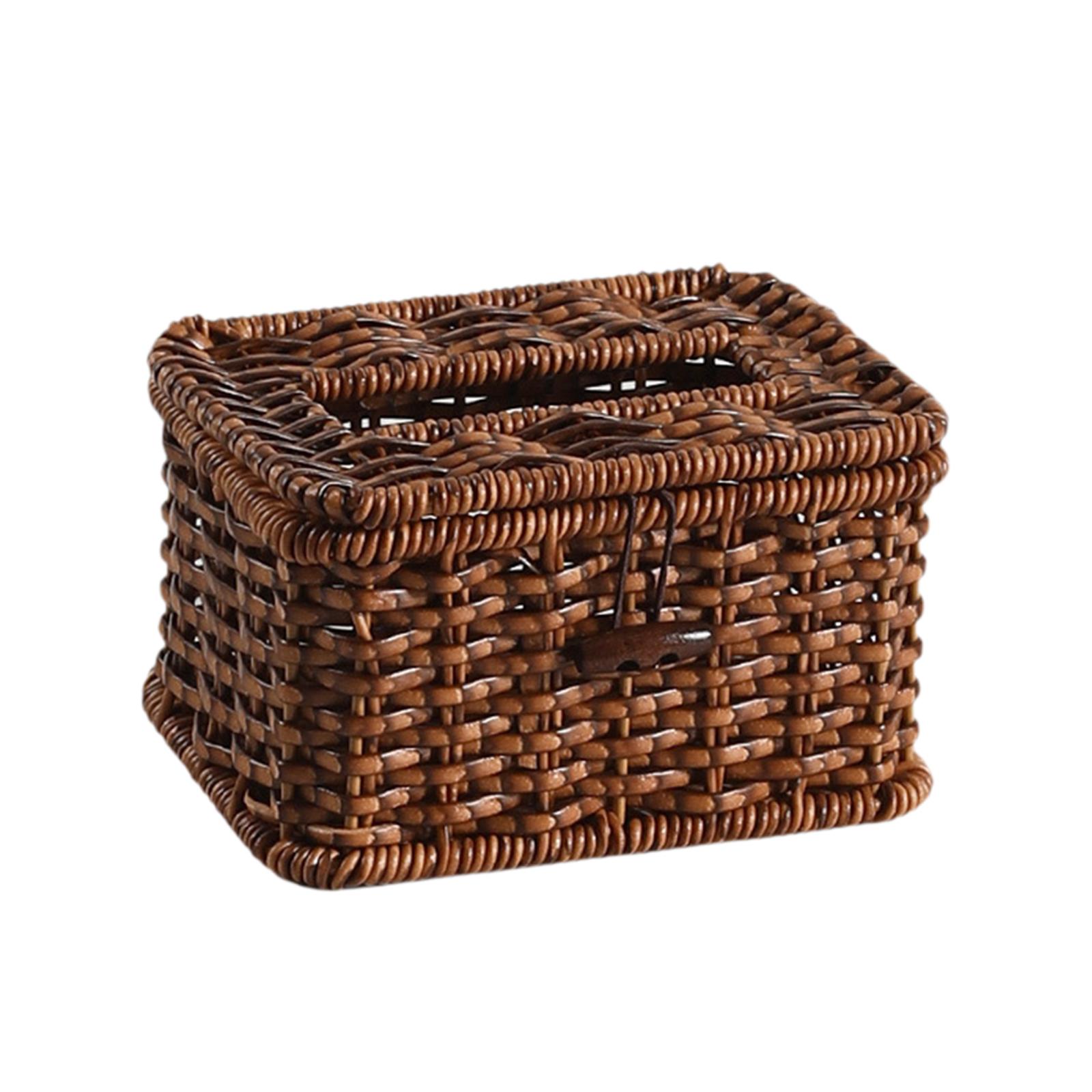 Bothyi - Funda Para Caja De Pañuelos, Soporte Para Pañuelos Tejido Para Baño, Dormitorio, Cocina, Encimera, Tamaño S