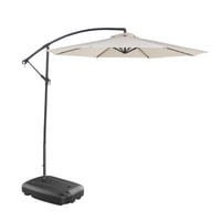 Javimate - Quitasol Lateral Terraza + Base 60Lt Beige