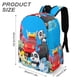 thumbnail image 3 of Autobús Bebé Babybus-theme Backpack, Campus style schoolbag Bookbag with Adjustable Shoulder Straps And Large Zip Compartment, Unisex Travel Bags.42x30x15cm, 3 of 6