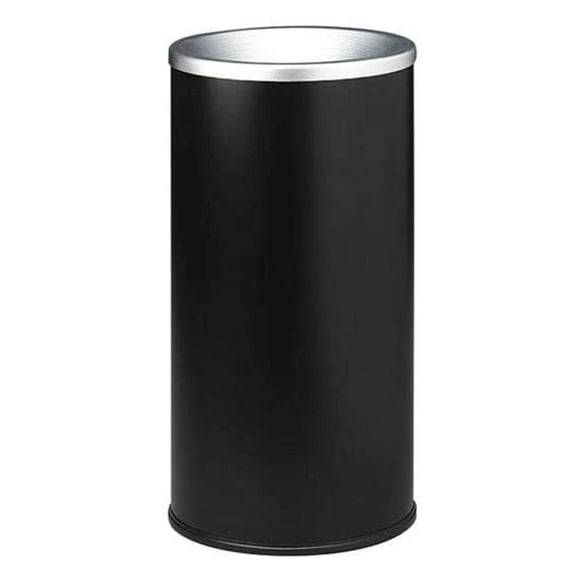 Cenicero Safco 9698 de Acero Negro 25x51 cm