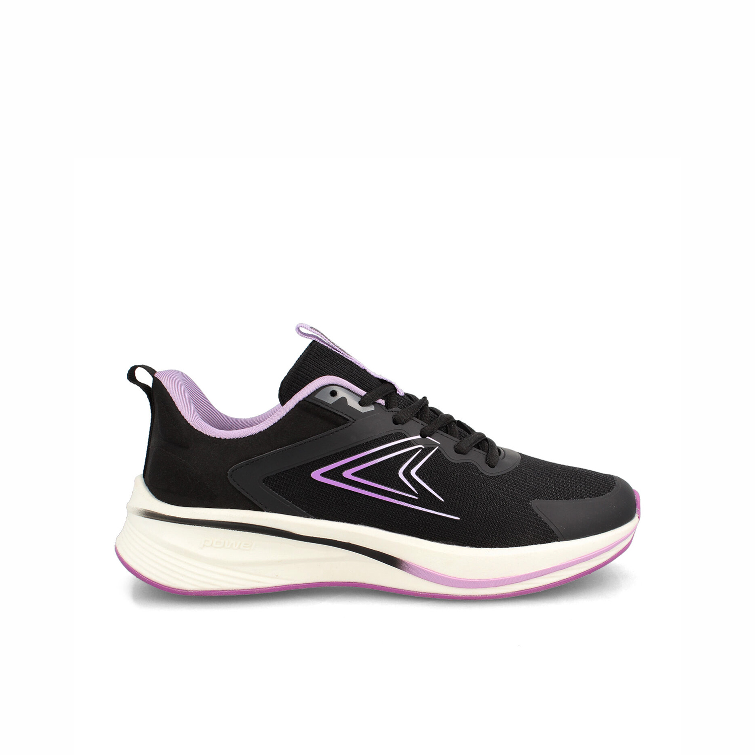 Zapatilla Mujer Power Swift Negro-Lt Morado