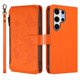 thumbnail image 2 of Funda Cartera Mariposa para [Samsung Galaxy S25 Ultra] con Soporte y Cremallera Naranja, 2 of 6