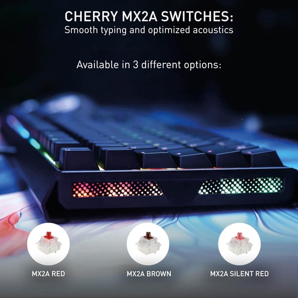 Teclado Gamer Mx 3 1 Con Cable Rgb Switches Rojos | Lider